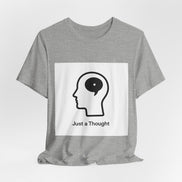 Just a Thought T-Shirt — Minimalist Head & Thought Bubble Tee