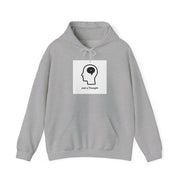 Just a Thought Hoodie — Minimalist Brain Icon Pullover