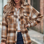 Plaid long sleeve shirt