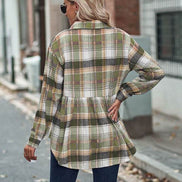 Plaid long sleeve shirt