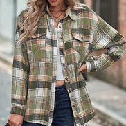 Plaid long sleeve shirt