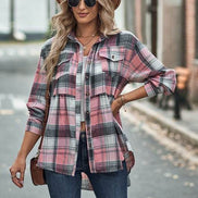 Plaid long sleeve shirt