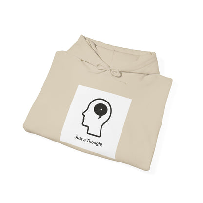 Just a Thought Hoodie — Minimalist Brain Icon Pullover