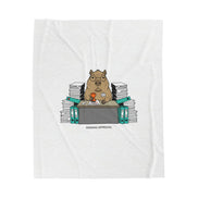 Pending Approval Raccoon Desk Blanket | Unhinged Animal Bureaucracy, Office HR Illustration