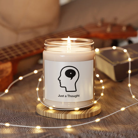 Just a Thought Scented Soy Candle — 9oz Minimalist Mindfulness Candle