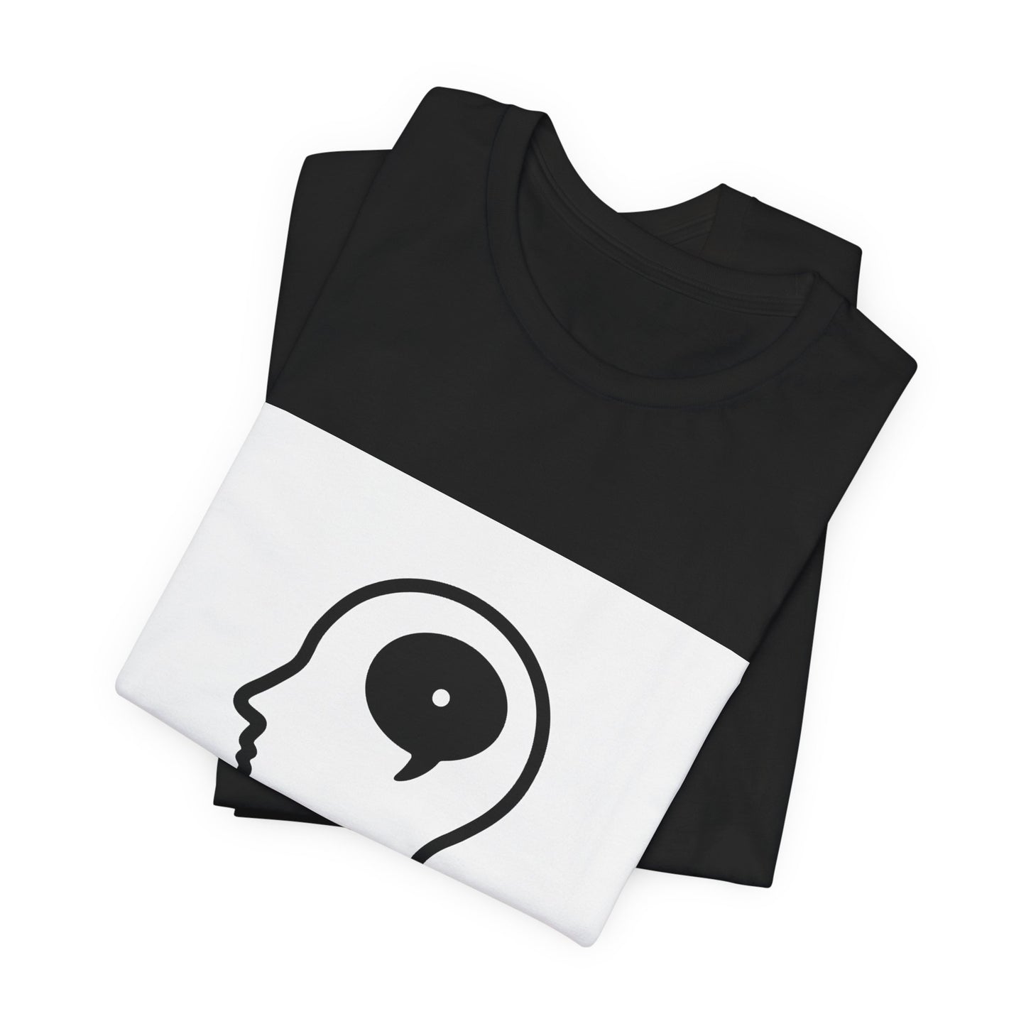Just a Thought T-Shirt — Minimalist Head & Thought Bubble Tee