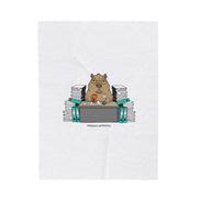 Pending Approval Raccoon Desk Blanket | Unhinged Animal Bureaucracy, Office HR Illustration