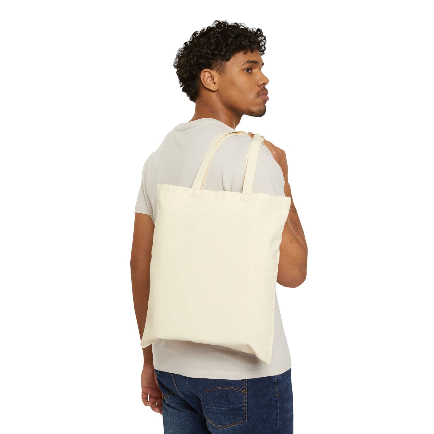 Canvas Tote Bag - 'Just a Thought' Minimalist Head Graphic